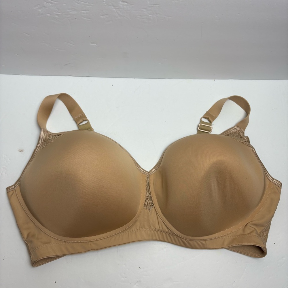 Comfort Choice Tan T-Shirt Bra with Molded Cups and Underwire Nude 42DDD